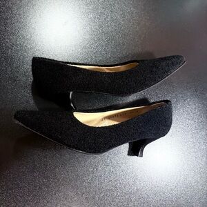 Salvatore Ferragamo Shoes Womens 6.5B Heels Pump Black Loafer Vintage Y2K Career